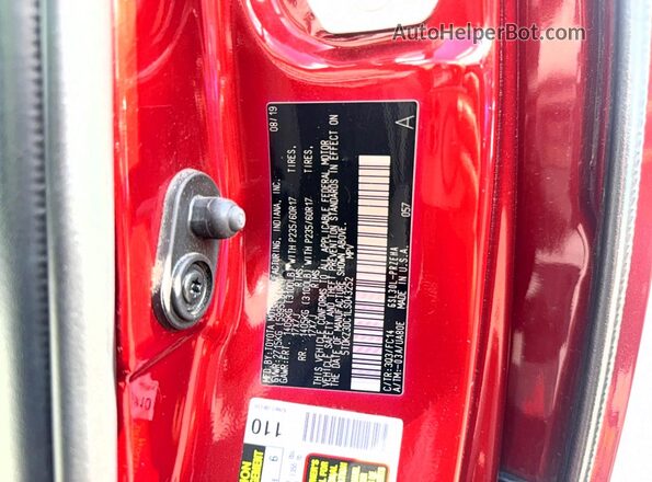 5TDKZ3DC1LS043252 2020 TOYOTA SIENNA Burgundy Вид задніх сидінь