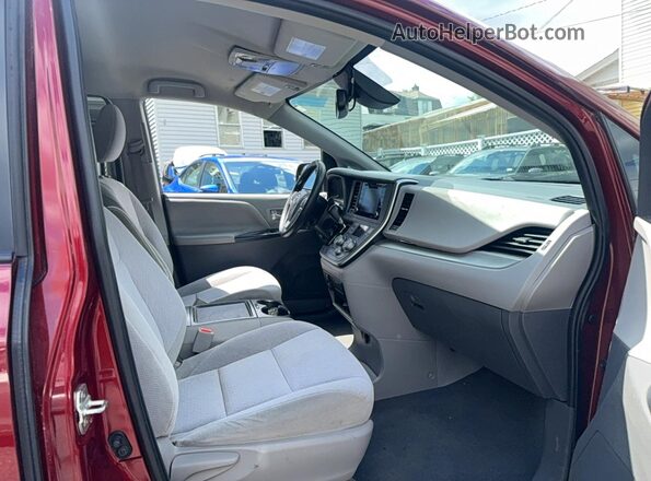 5TDKZ3DC1LS043252 2020 TOYOTA SIENNA Burgundy Вид спереду