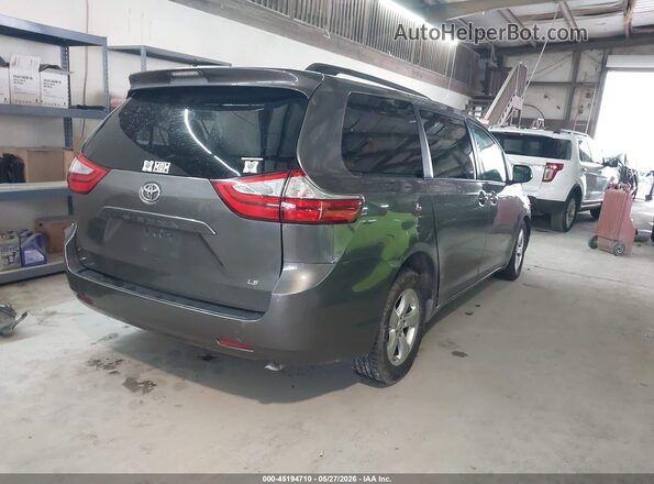 5TDKZ3DC2HS802384 2017 TOYOTA SIENNA Gray Trasero derecho