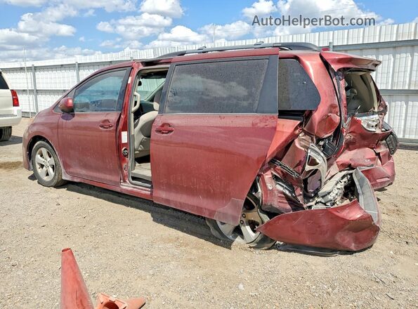 5TDKZ3DC2JS901700 2018 TOYOTA SIENNA Maroon Задня ліва чверть