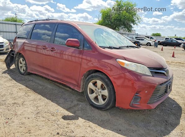 5TDKZ3DC2JS901700 2018 TOYOTA SIENNA Maroon Передня права чверть