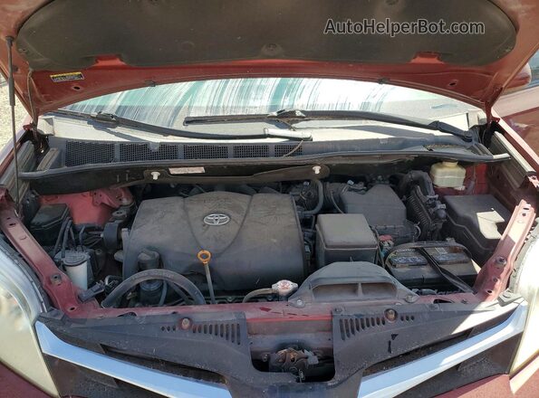 5TDKZ3DC2JS901700 2018 TOYOTA SIENNA Maroon Вид підкапотного простору