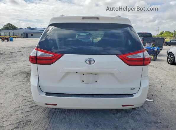 5TDKZ3DC3HS786227 2017 TOYOTA SIENNA White Vista trasera