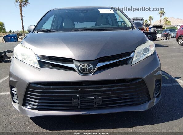 5TDKZ3DC4KS996570 2019 TOYOTA SIENNA Серый Вид щитка приборов