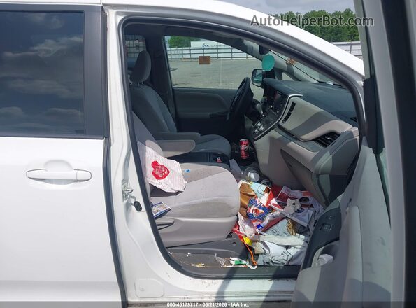 5TDKZ3DC4LS068145 2020 TOYOTA SIENNA White Widok wnętrza z przodu