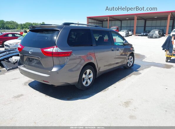 5TDKZ3DC6HS800928 2017 TOYOTA SIENNA Gray Задня права чверть