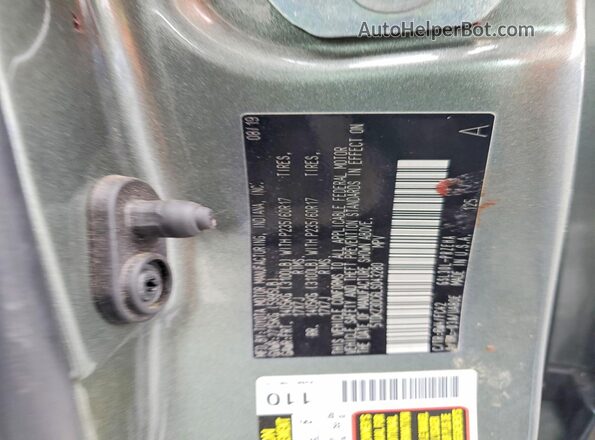 5TDKZ3DC6LS043280 2020 TOYOTA SIENNA Gray VIN sticker view