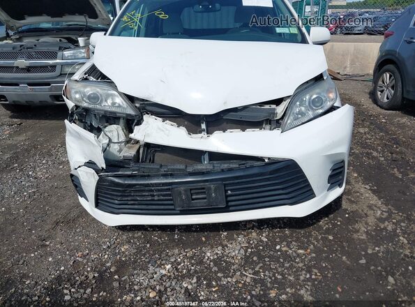 5TDKZ3DC6LS049659 2020 TOYOTA SIENNA White Instrument cluster view