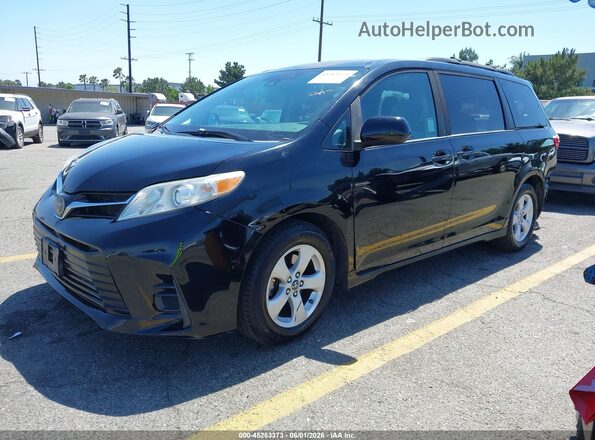 5TDKZ3DC8LS046424 2020 TOYOTA SIENNA Black Vista tres cuartos delantera izquierda