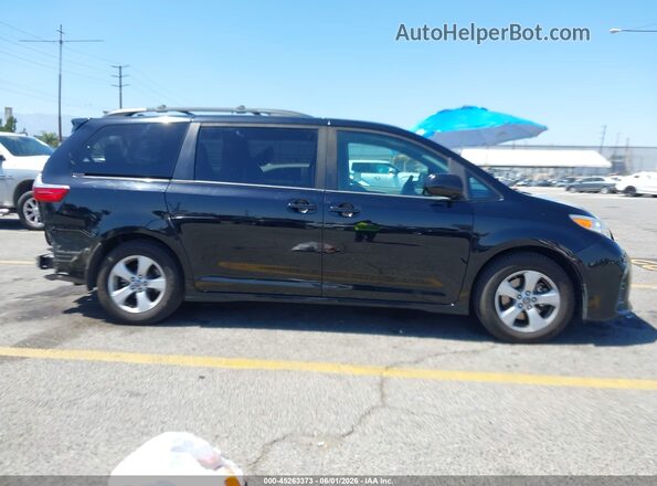 5TDKZ3DC8LS046424 2020 TOYOTA SIENNA Black Vista interior de 360 grados