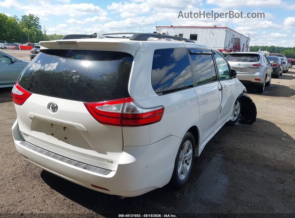 5TDKZ3DC9JS939750 2018 TOYOTA SIENNA White Задня права чверть