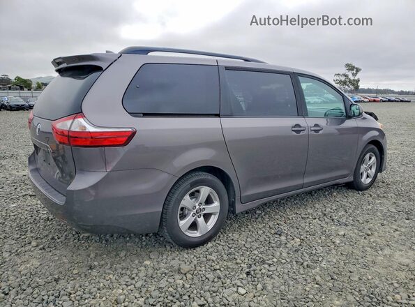 5TDKZ3DC9JS949839 2018 TOYOTA SIENNA Gray Задня права чверть