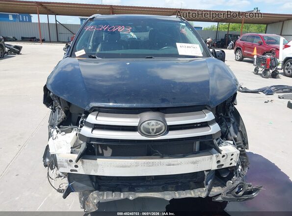 5TDKZRFH0JS535425 2018 TOYOTA HIGHLANDER Black Вид спереду