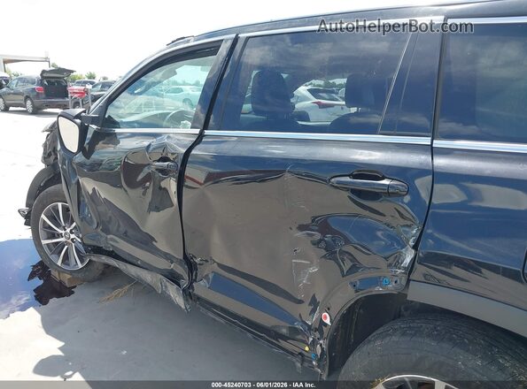 5TDKZRFH0JS535425 2018 TOYOTA HIGHLANDER Black 