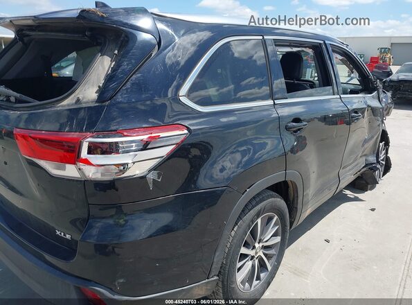 5TDKZRFH0JS535425 2018 TOYOTA HIGHLANDER Black 