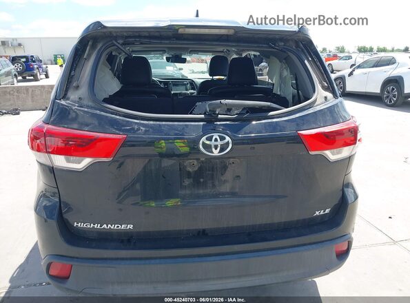 5TDKZRFH0JS535425 2018 TOYOTA HIGHLANDER Black 
