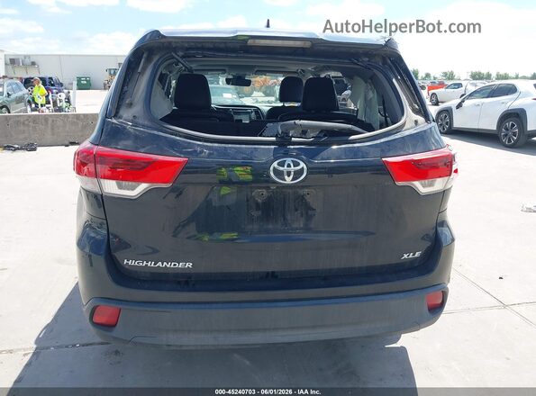 5TDKZRFH0JS535425 2018 TOYOTA HIGHLANDER Black 