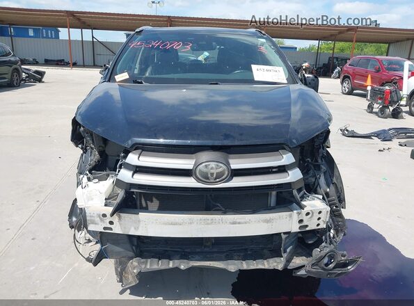 5TDKZRFH0JS535425 2018 TOYOTA HIGHLANDER Black Вид задньої частини салону