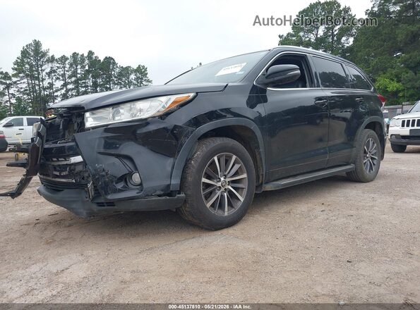 5TDKZRFH6JS541181 2018 TOYOTA HIGHLANDER Black Front left
