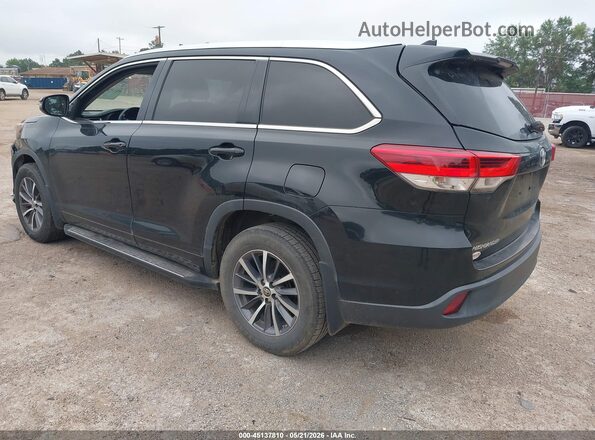 5TDKZRFH6JS541181 2018 TOYOTA HIGHLANDER Black Rear left