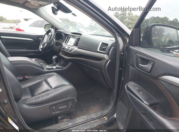 5TDKZRFH6JS541181 2018 TOYOTA HIGHLANDER Black Front interior view