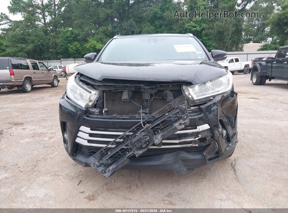 5TDKZRFH6JS541181 2018 TOYOTA HIGHLANDER Black Instrument cluster view