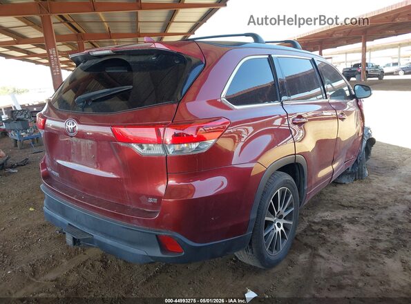 5TDKZRFH8HS508824 2017 TOYOTA HIGHLANDER Red 