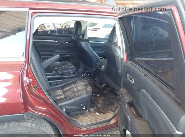 5TDKZRFH8HS508824 2017 TOYOTA HIGHLANDER Red 