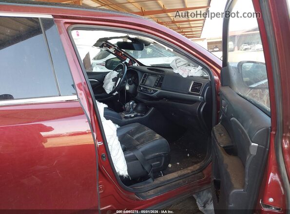 5TDKZRFH8HS508824 2017 TOYOTA HIGHLANDER Red 