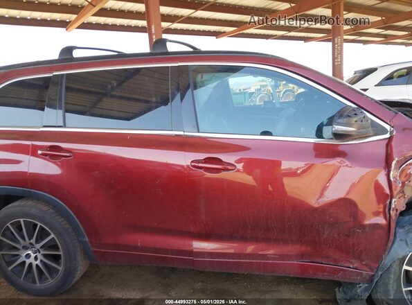 5TDKZRFH8HS508824 2017 TOYOTA HIGHLANDER Red 
