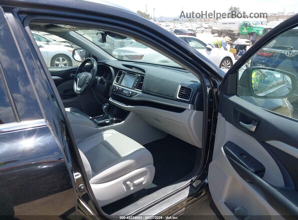 5TDKZRFH8KS565659 2019 TOYOTA HIGHLANDER Black Vista interior delantera