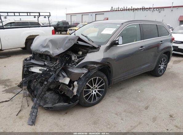5TDKZRFH9HS514731 2017 TOYOTA HIGHLANDER Gray Передня ліва чверть