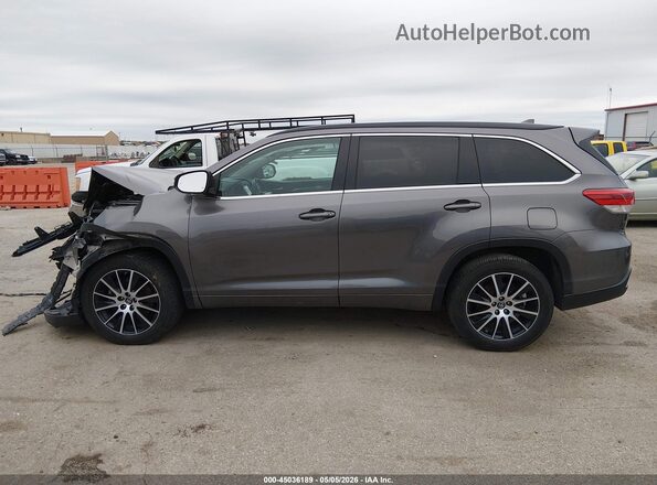 5TDKZRFH9HS514731 2017 TOYOTA HIGHLANDER Gray 