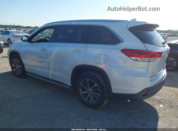 5TDKZRFHXJS545363 2018 TOYOTA HIGHLANDER White უკანა მარცხენა