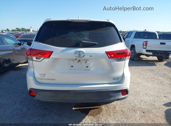 5TDKZRFHXJS545363 2018 TOYOTA HIGHLANDER White 