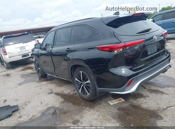 5TDLZRAH7MS089256 2021 TOYOTA HIGHLANDER Черный Задняя левая четверть
