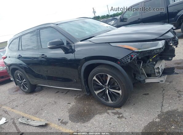 5TDLZRAH7MS089256 2021 TOYOTA HIGHLANDER Черный Вид задней части салона