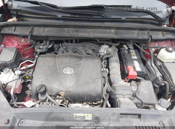 5TDLZRAH9MS038762 2021 TOYOTA HIGHLANDER Red Widok z tyłu