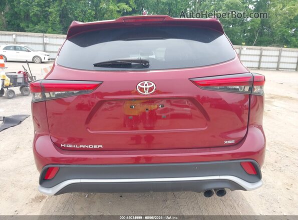 5TDLZRAH9MS038762 2021 TOYOTA HIGHLANDER Red 
