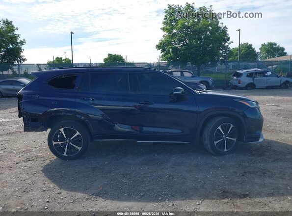 5TDLZRBH0NS248795 2022 TOYOTA HIGHLANDER Dark Blue Սարքավորումների վահանակի տեսք