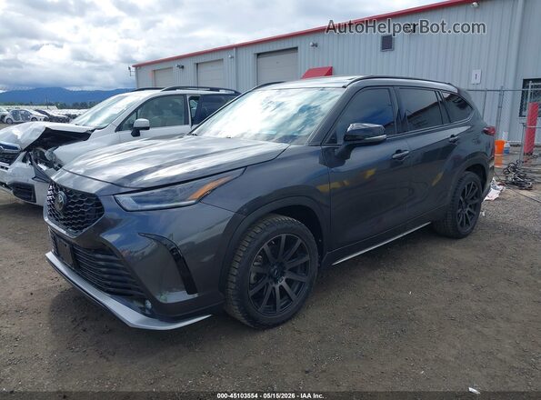 5TDLZRBH1MS128244 2021 TOYOTA HIGHLANDER Gray Front left