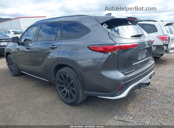 5TDLZRBH1MS128244 2021 TOYOTA HIGHLANDER Gray Rear left