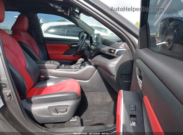 5TDLZRBH1MS128244 2021 TOYOTA HIGHLANDER Gray Front interior view
