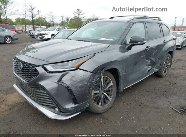 5TDLZRBH7MS104322 2021 TOYOTA HIGHLANDER Серый Передняя левая четверть