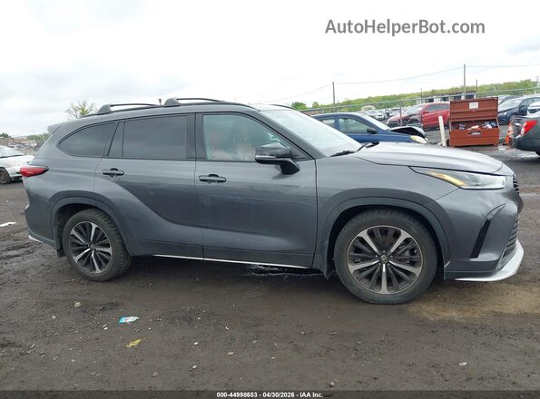 5TDLZRBH7MS104322 2021 TOYOTA HIGHLANDER Серый Вид задней части салона