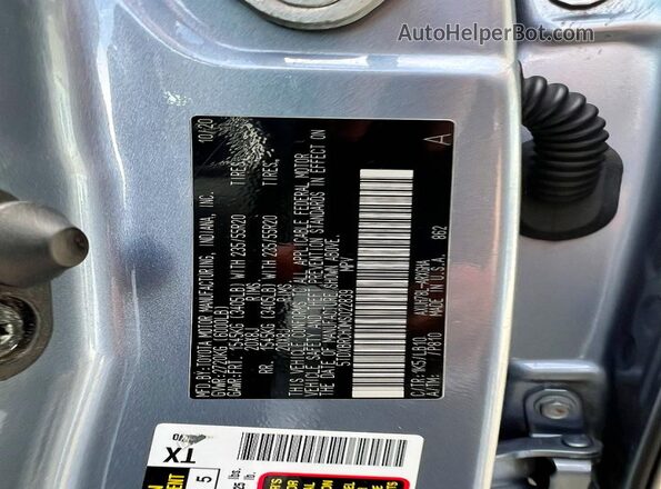 5TDXBRCH0MS022839 2021 TOYOTA HIGHLANDER Blue 