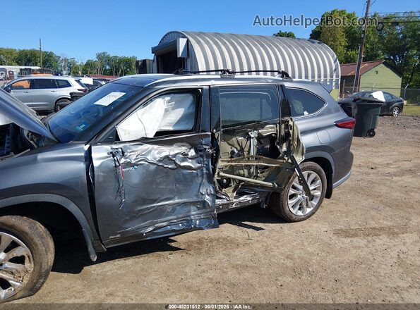 5TDXBRCH8LS006452 2020 TOYOTA HIGHLANDER Gray Front view