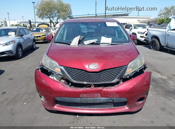 5TDXK3DC0GS729198 2016 TOYOTA SIENNA Red Սալոնի հետևի տեսք
