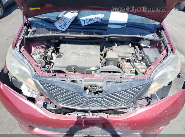 5TDXK3DC0GS729198 2016 TOYOTA SIENNA Red Հետևի տեսք
