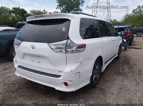 5TDXK3DC1GS712443 2016 TOYOTA SIENNA White Задня права чверть